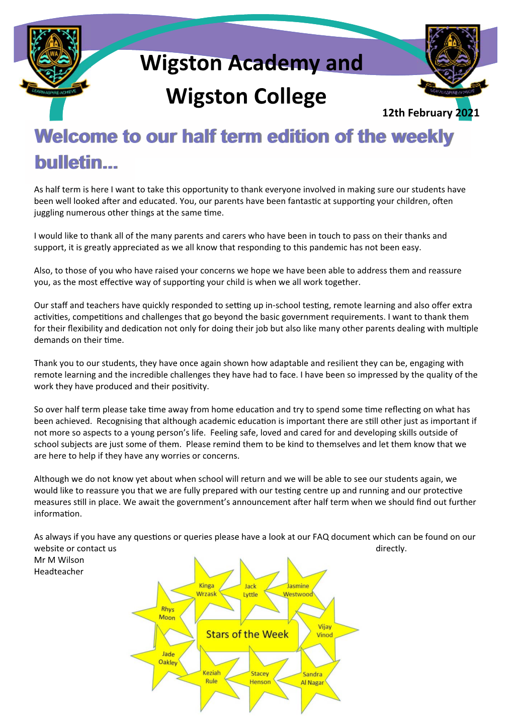 Weekly Bulletin 12.02.21