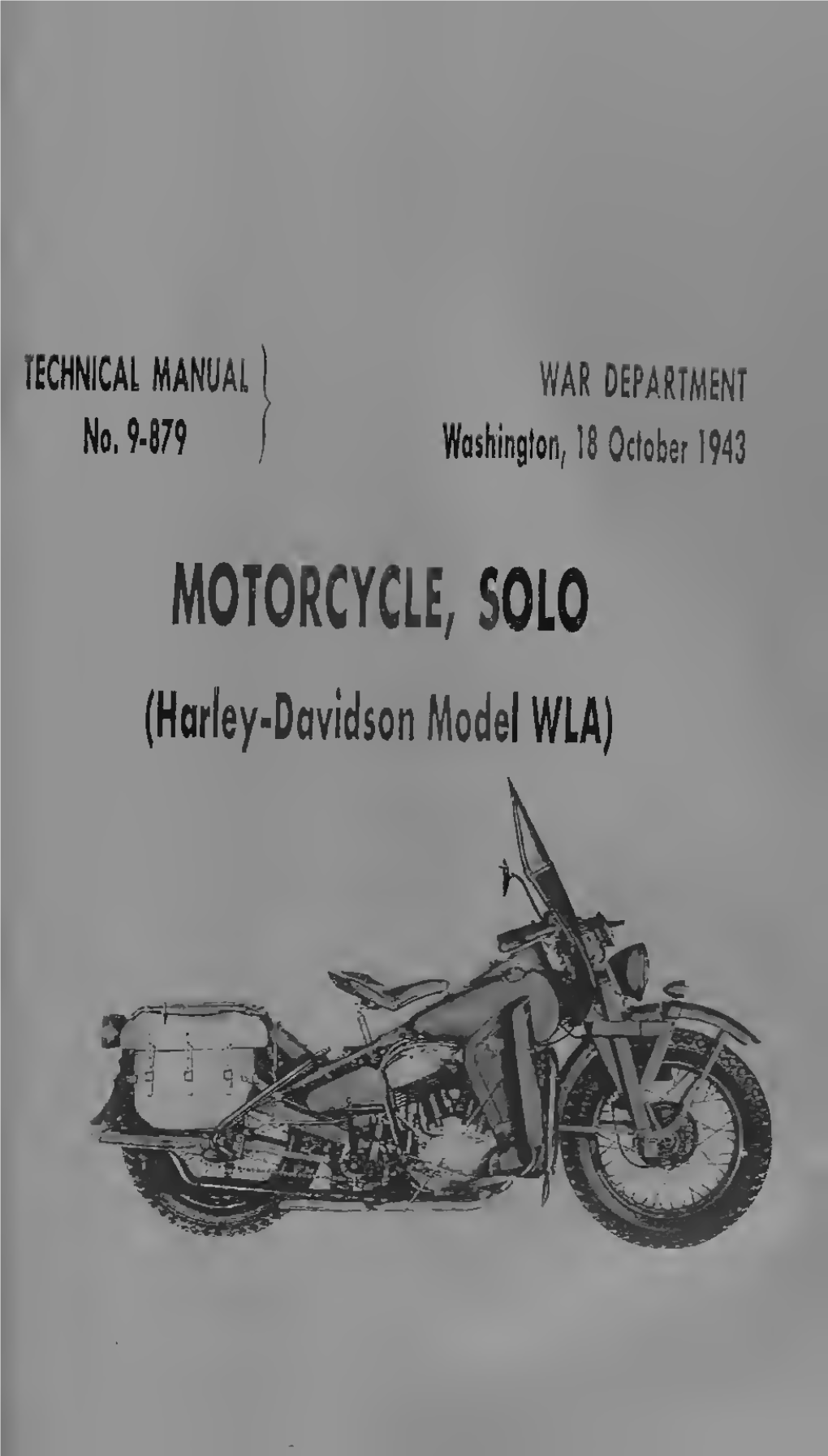 Technical Manual TM 9-879 Harley Davidson