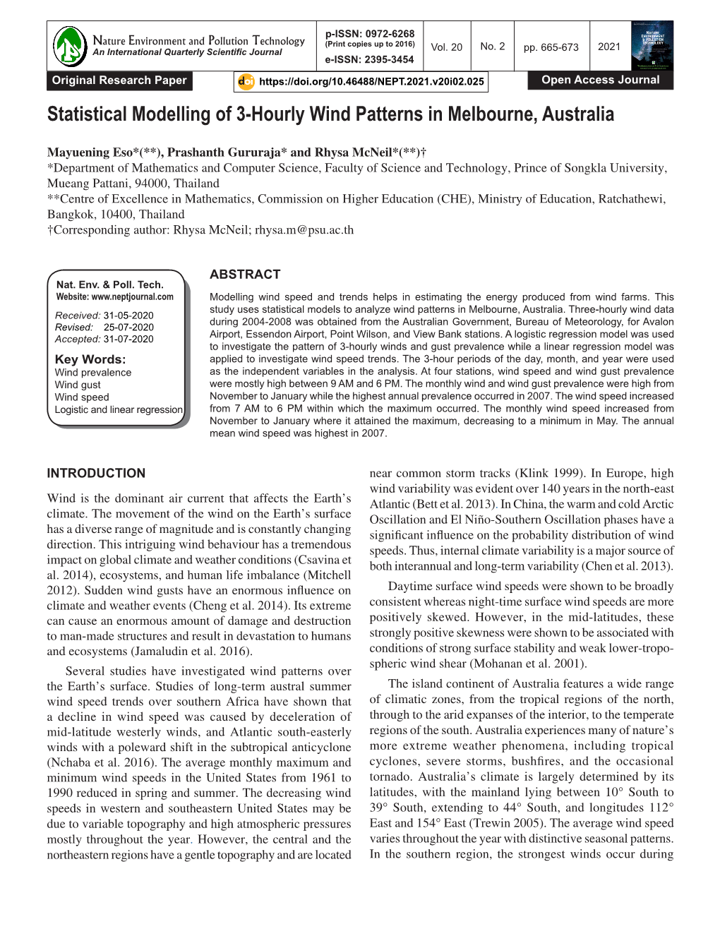 Statistical Modelling of 3-Hourly Wind Patterns in Melbourne, Australia