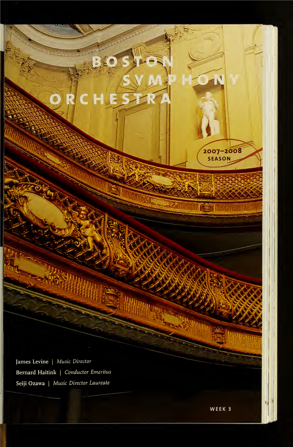 Boston Symphony Orchestra Concert Programs, Season 127, 2007-2008