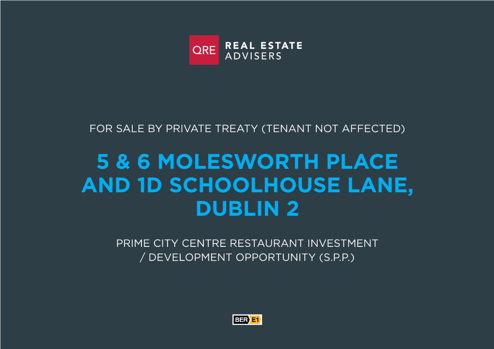 5 & 6 Molesworth Place and 1D Schoolhouse Lane, Dublin 2