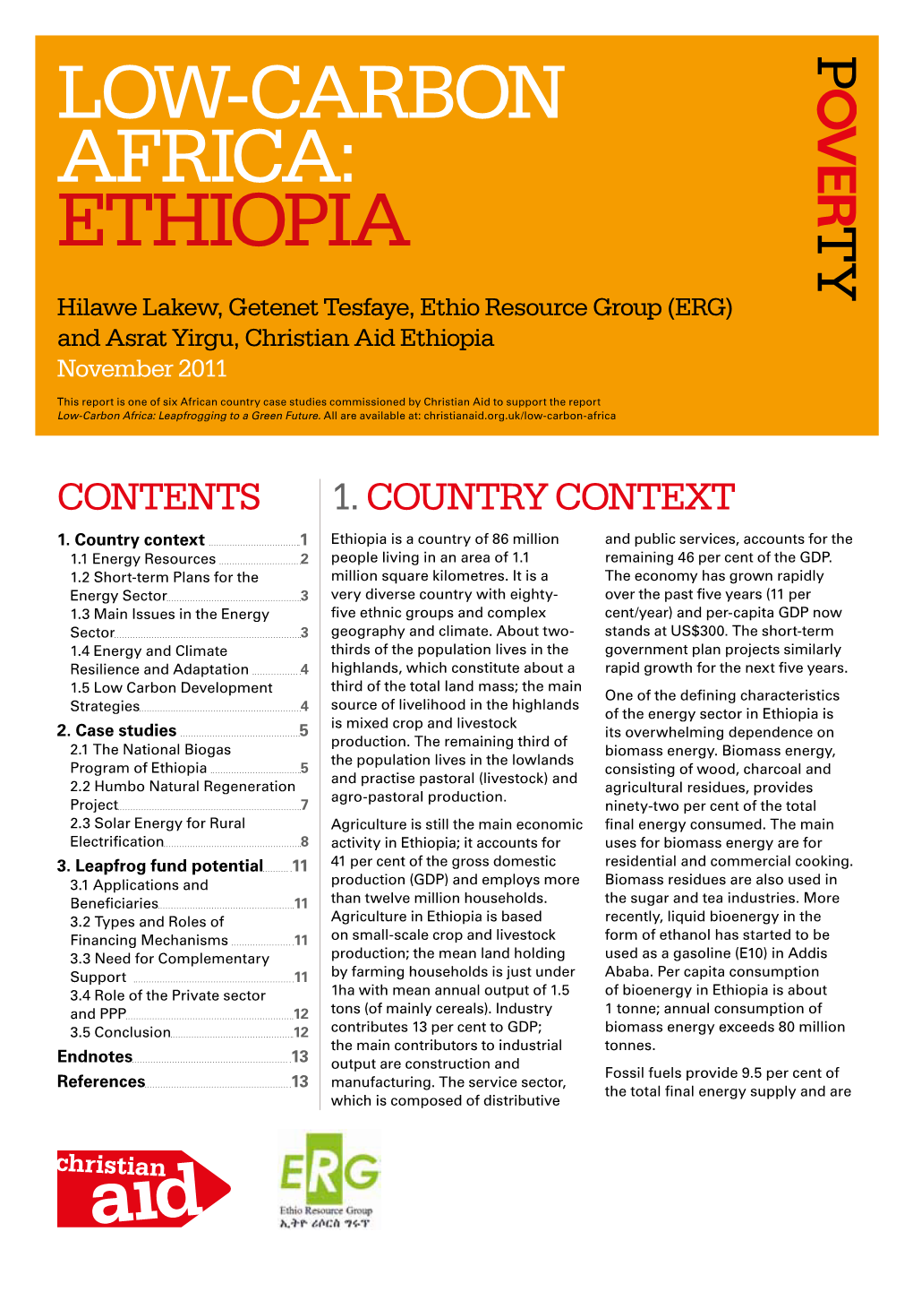 Low-Carbon Africa: Ethiopia