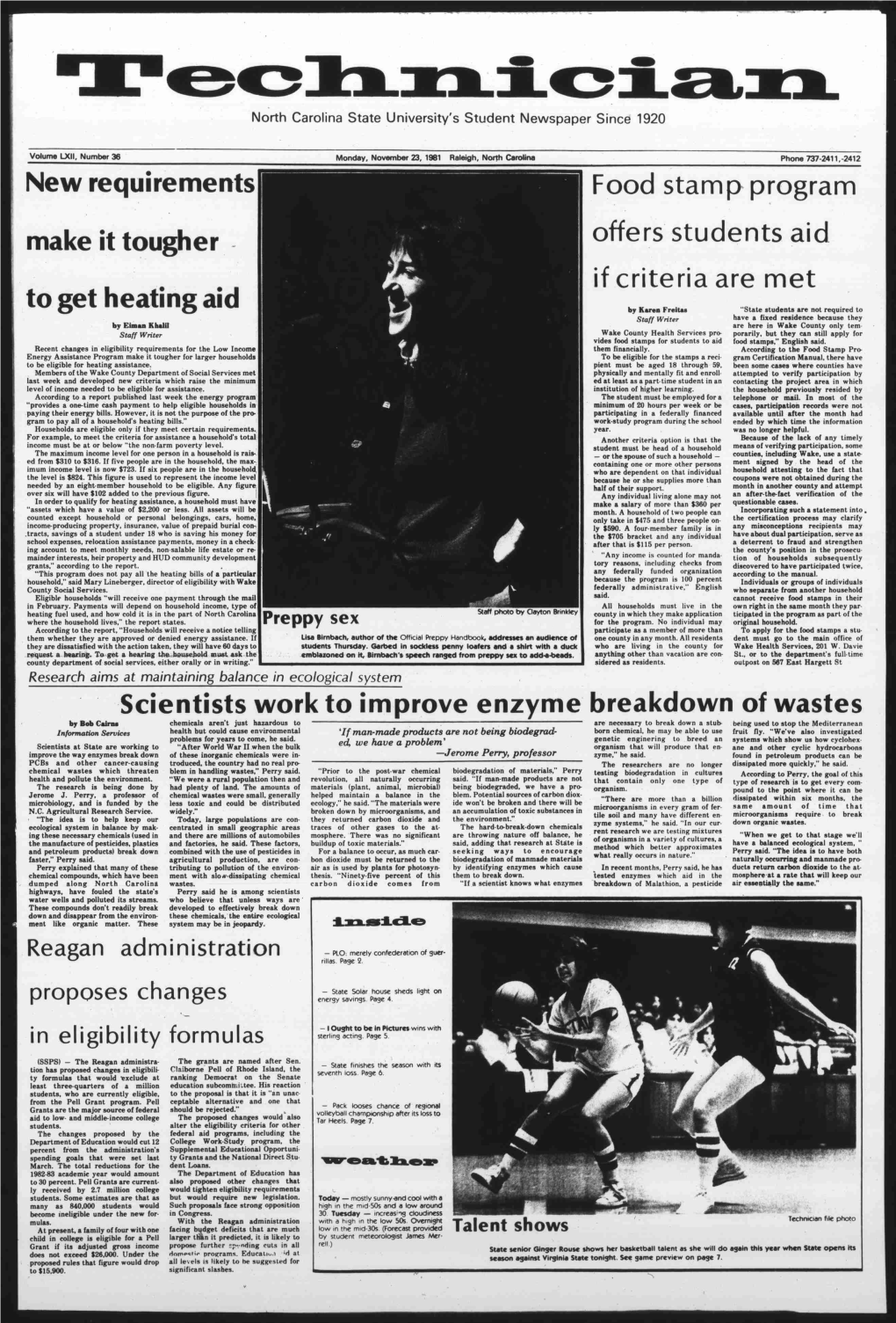 North Carolina State University's Student Newspaper Since 1920