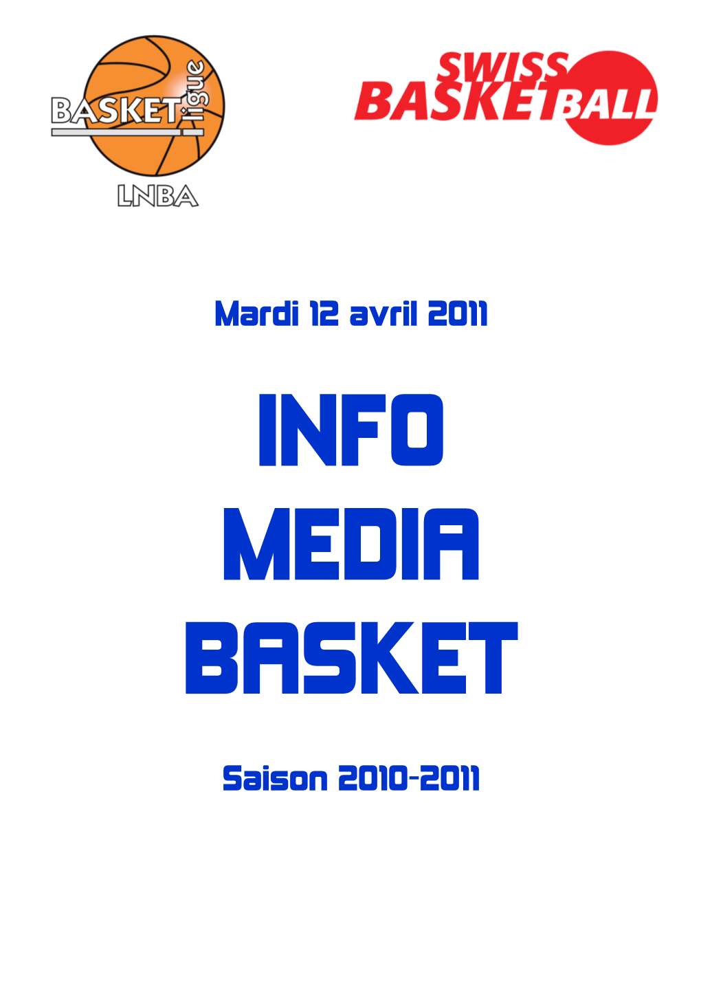 Mardi 12 Avril 2011 Saison 2010-2011