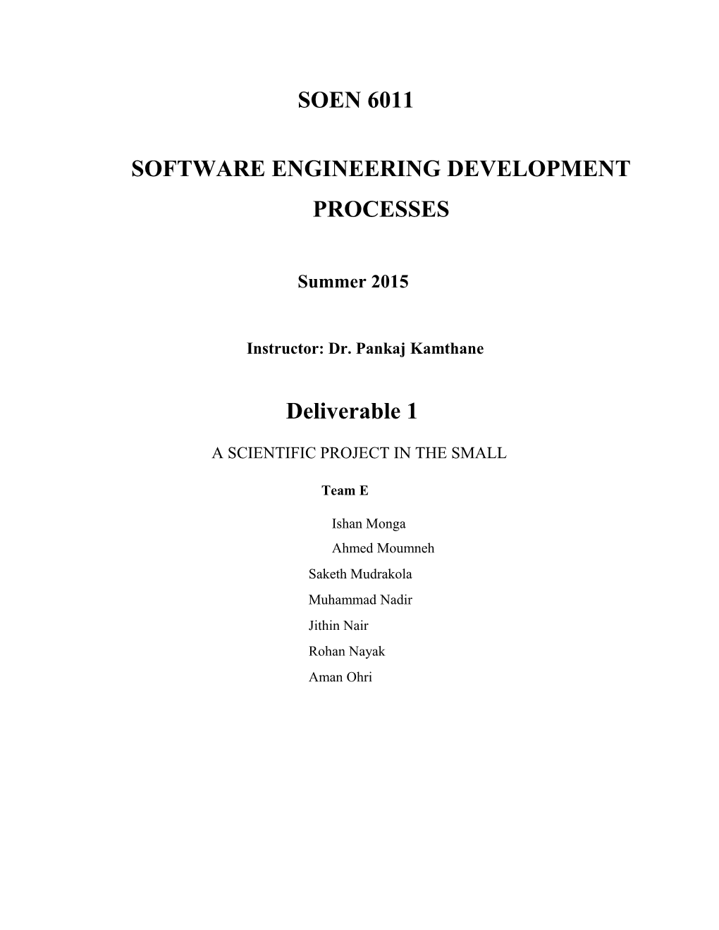Software Engineering Development Processes