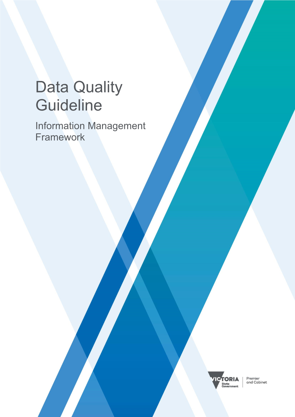 Data Quality Guideline Information Management Framework