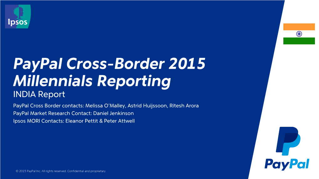 Paypal Insights 2015-INDIA Millennials Report