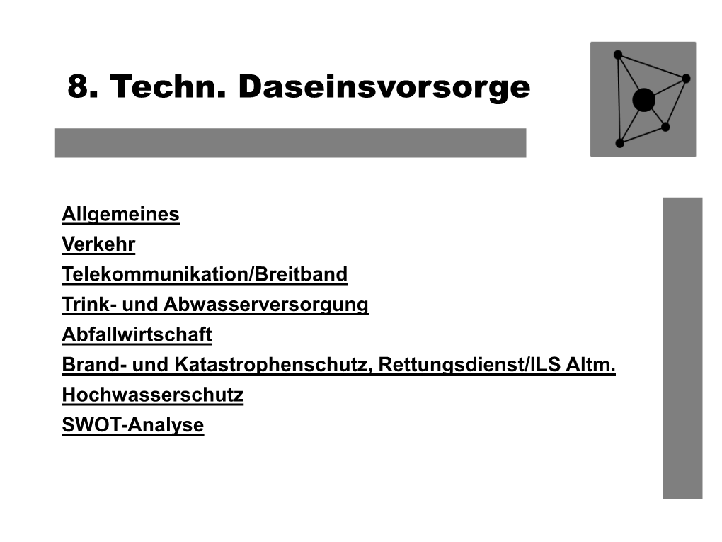 8. Techn. Daseinsvorsorge