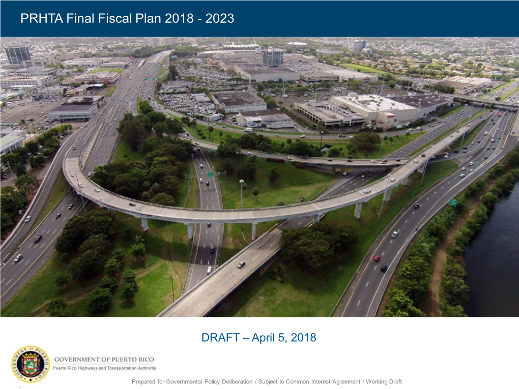 PRHTA Final Fiscal Plan 2018 - 2023