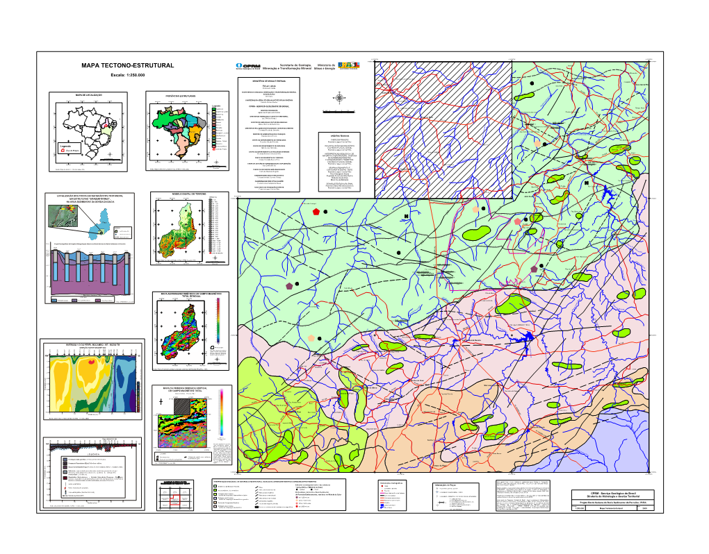 MAPA TECTONO-ESTRUTURAL Escala