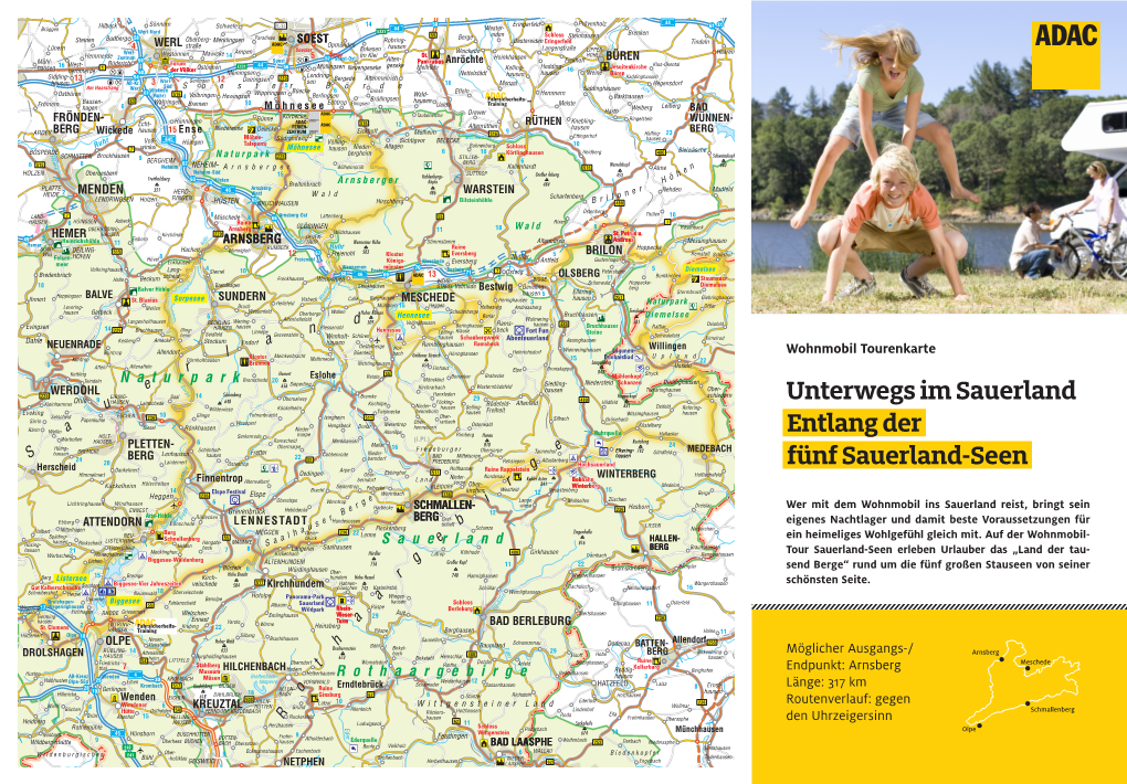ADAC Tourenkarte Wohnmobil Unterwegs Im Sauerland (PDF)