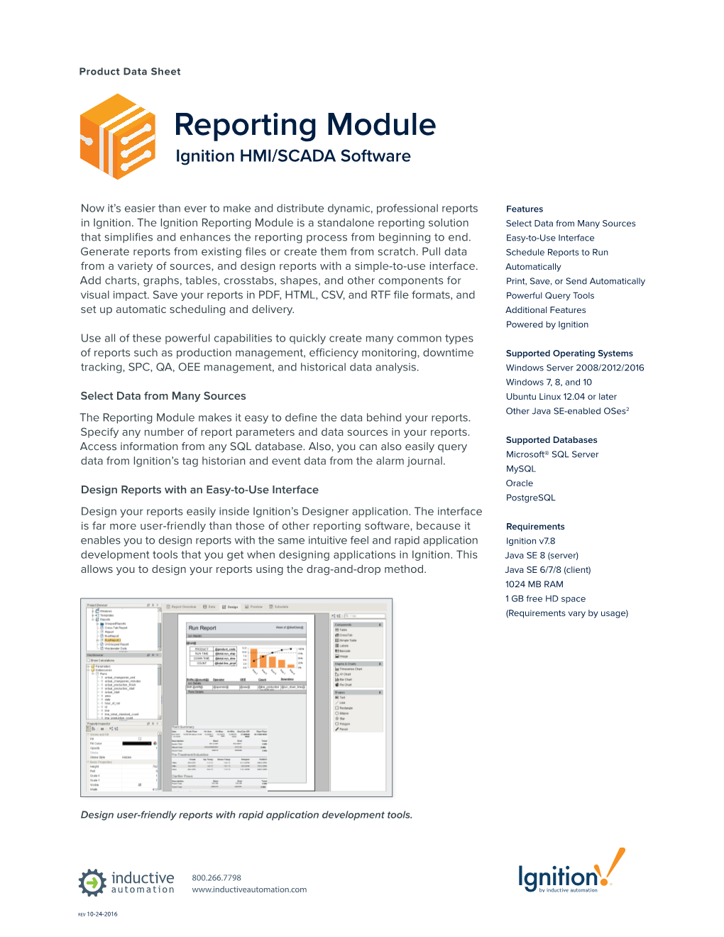 Reporting Module Ignition HMI/SCADA Software