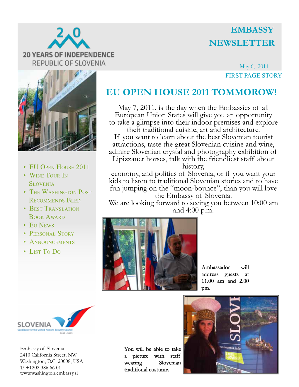 Eu Open House 2011 Tommorow!