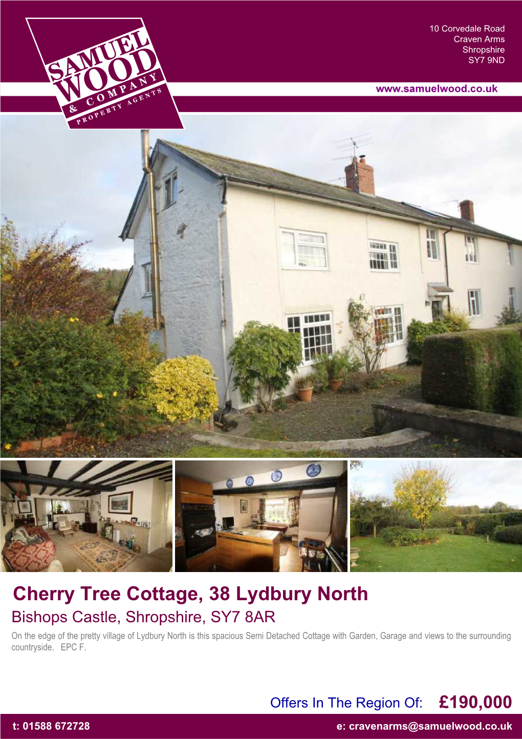 Cherry Tree Cottage, 38 Lydbury North