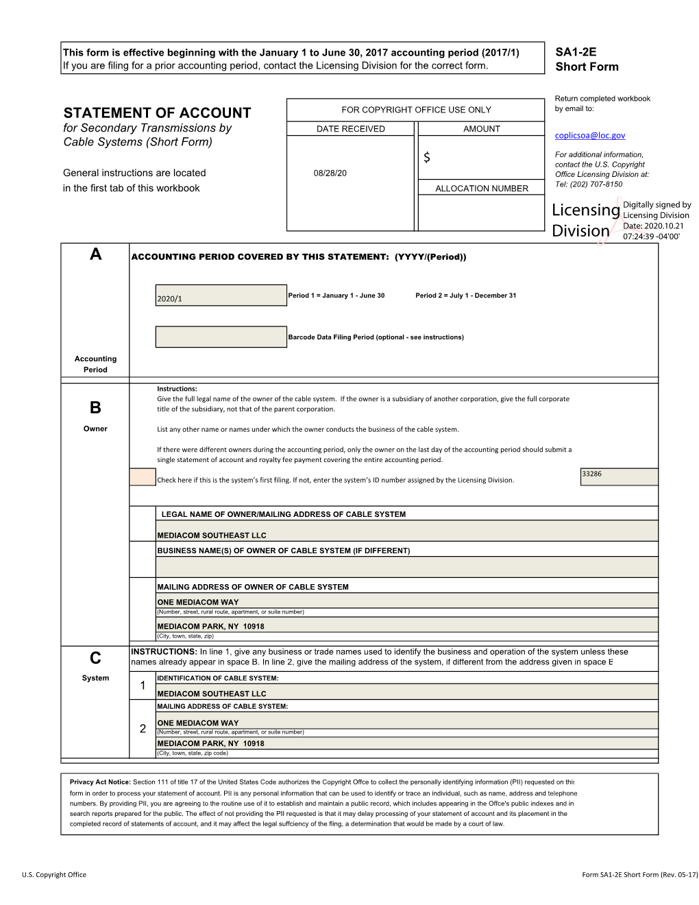 A B C Licensing Division