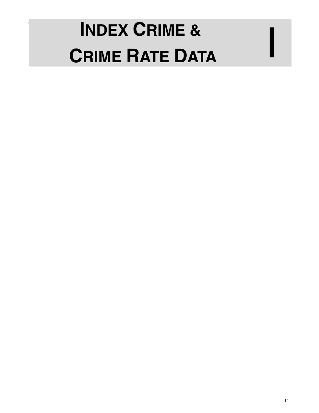 Index Crime & Crime Rate Data