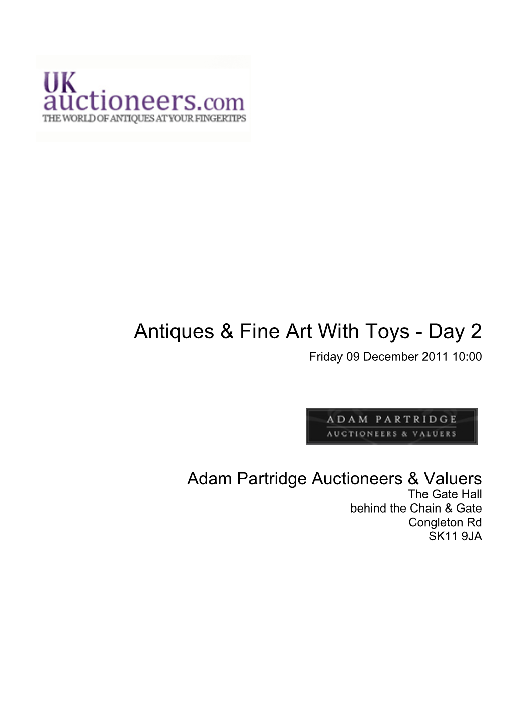 Antiques & Fine Art with Toys