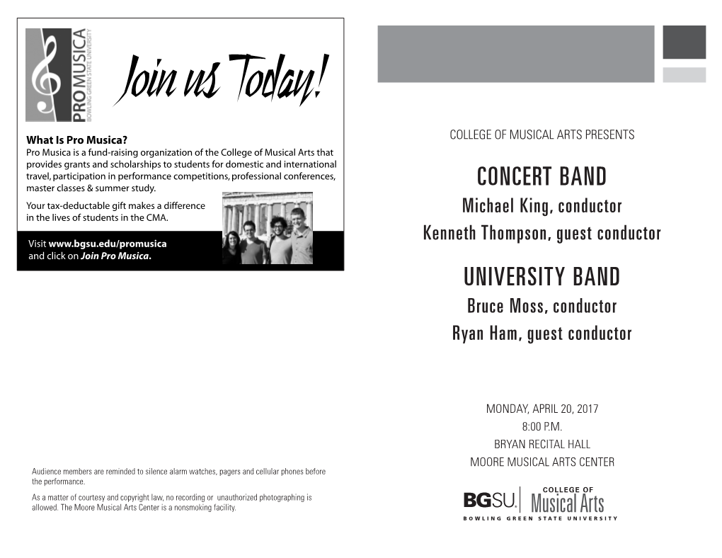 University Band Concert Band