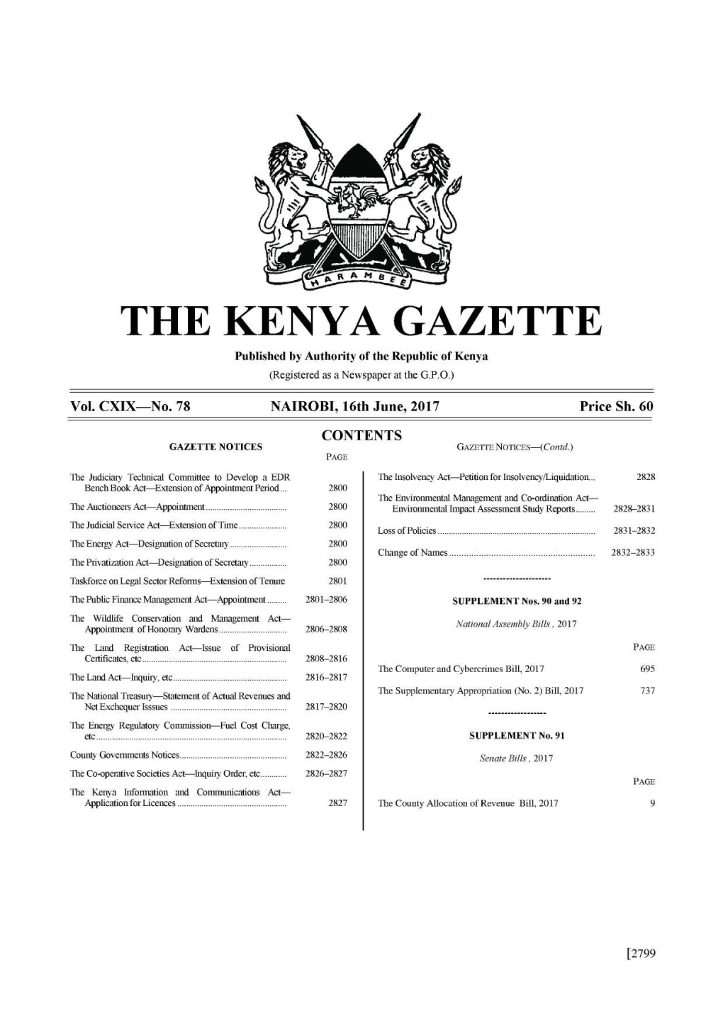 The Kenya Gazette