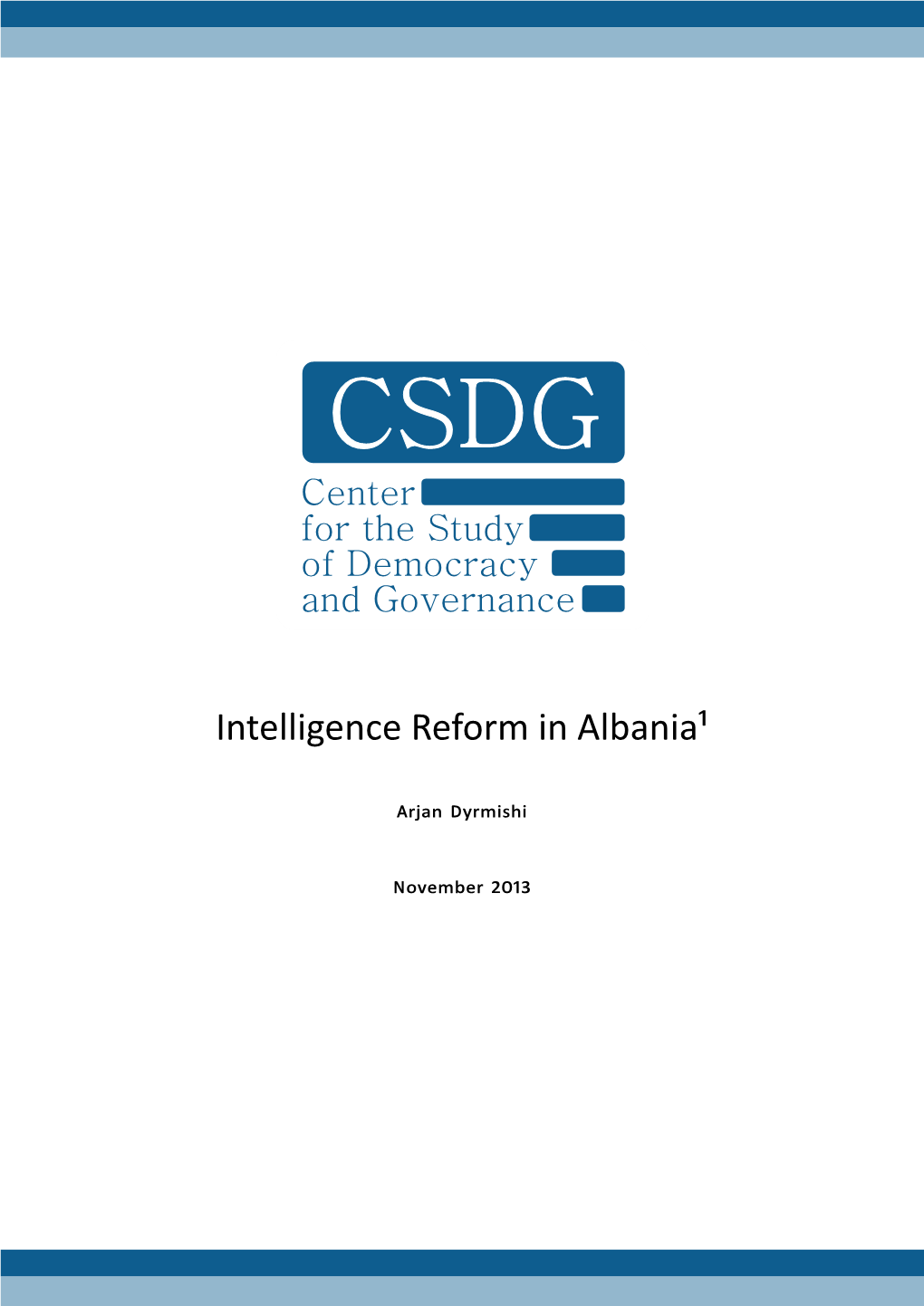 Paper03-Intelligence Reform in Albania.Cdr