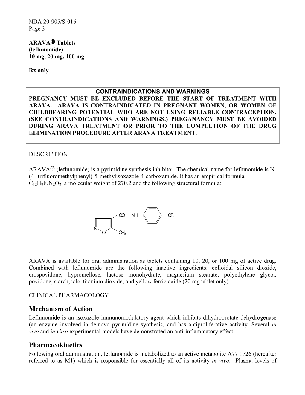 Mechanism of Action Pharmacokinetics