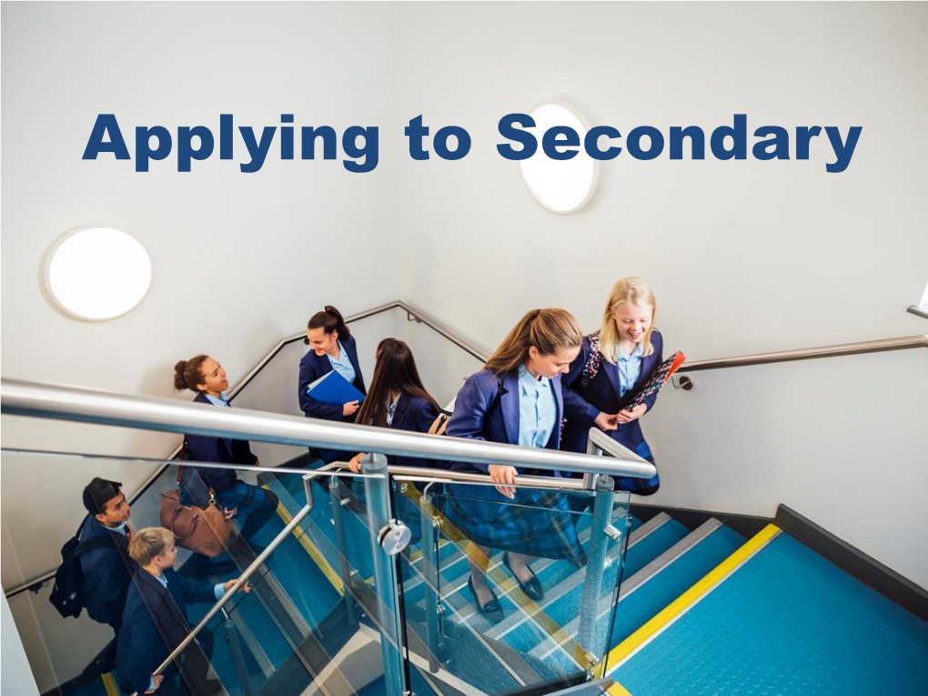 Applying to Secondary Resources Resources Southwark Council