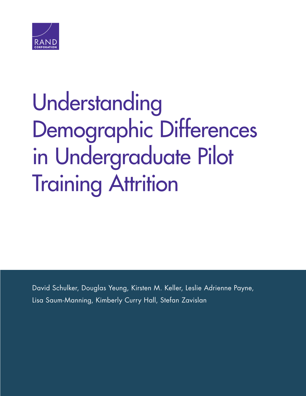 Understanding Demographic Differences in Undergraduate Pilot Training Attrition