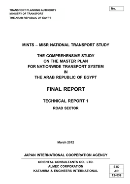 Mints – MISR NATIONAL TRANSPORT STUDY