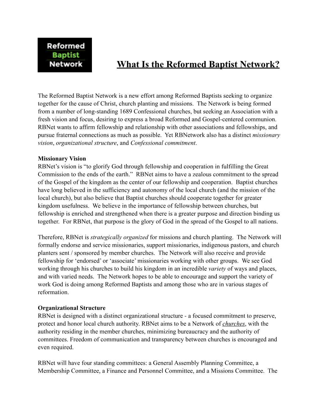 What Is the Rbnetwork.Pages