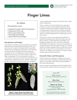 Finger Limes