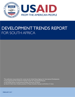 Development Trends Report for South Africa