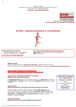 Mercato Italia Abbigliamento Sportivo E Accessori
