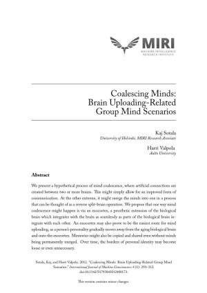 Brain Uploading-Related Group Mind Scenarios