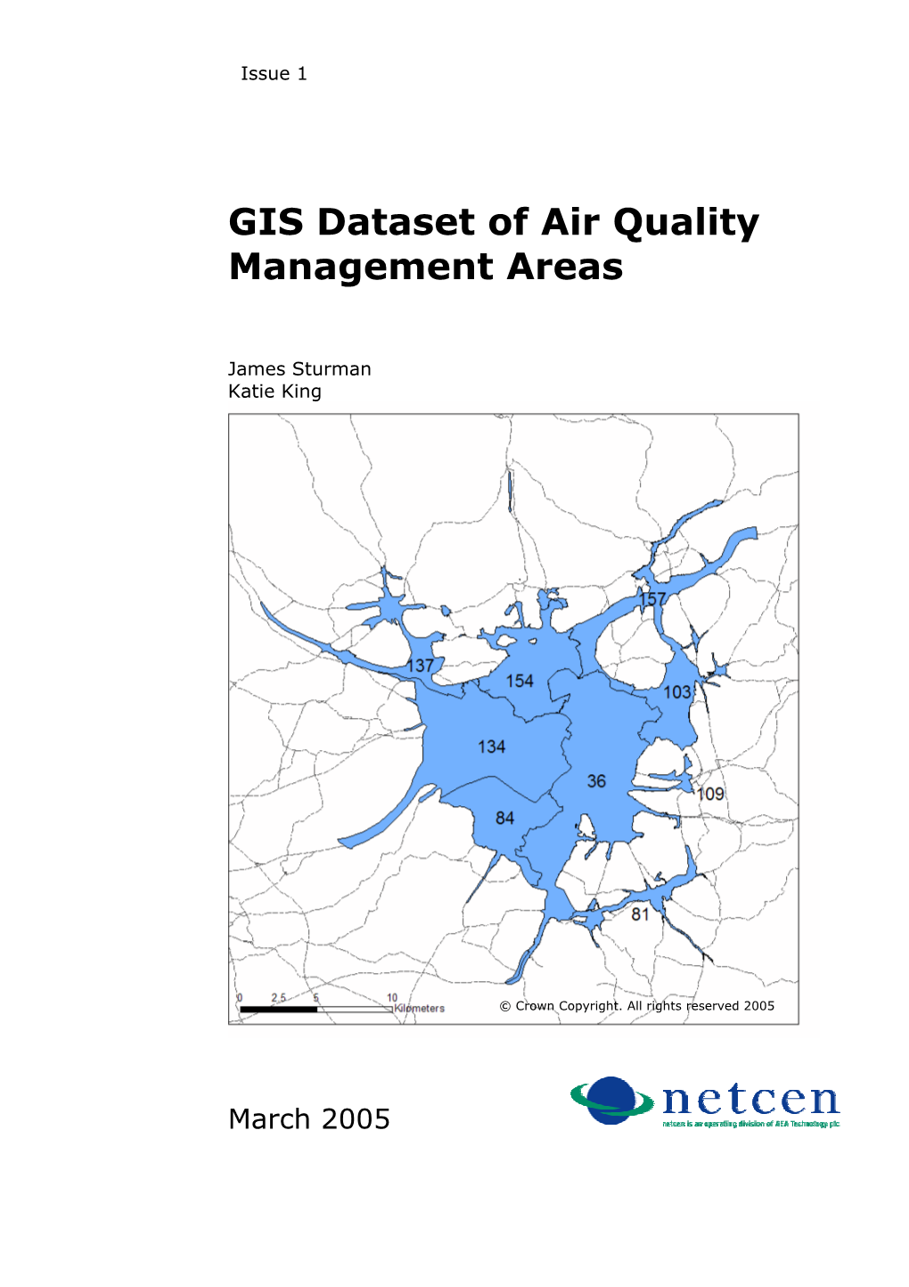 GIS Dataset of Air Quality Management Areas
