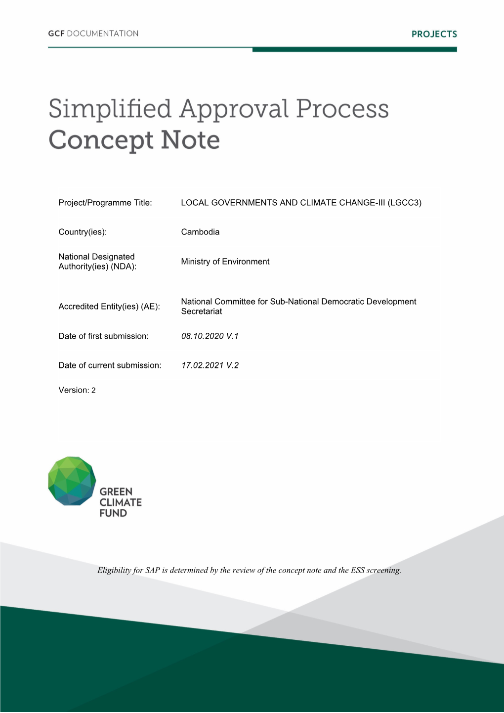 Local Governments and Climate Change-Iii (Lgcc3)