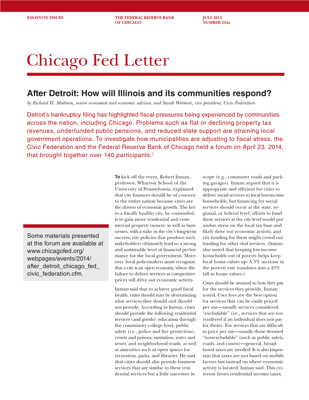 After Detroit: How Will Illinois and Its Communities Respond?;