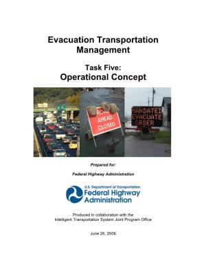 Evacuation Transportation Management Operational Concept
