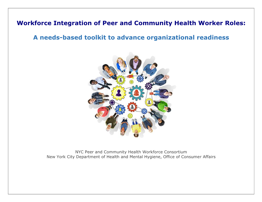 Workforce Integration of Peer and Community Health Worker Roles