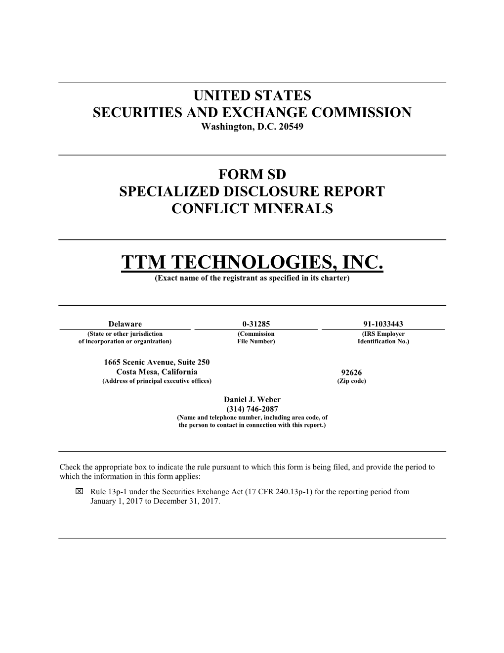 Form SD Filing