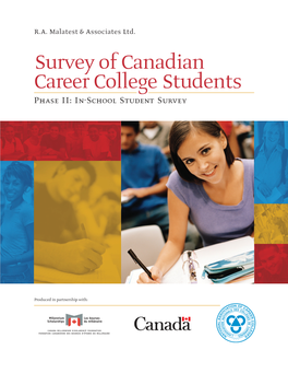 Survey of Canadian Career College Students Phase II: In-School Student Survey