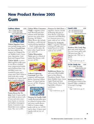 New Product Review 2005 Gum