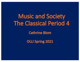 Th-Music and Society Classical 4