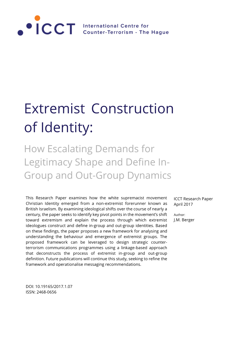 Extremist Construction of Identity