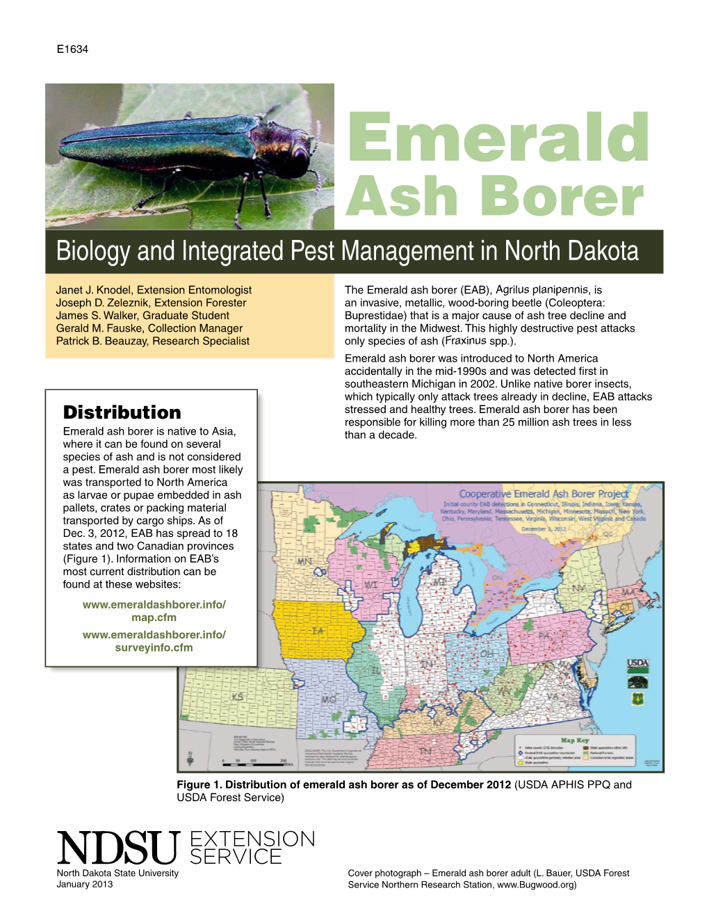 Emerald Ash Borer: Biology and Integrated Pest Management In