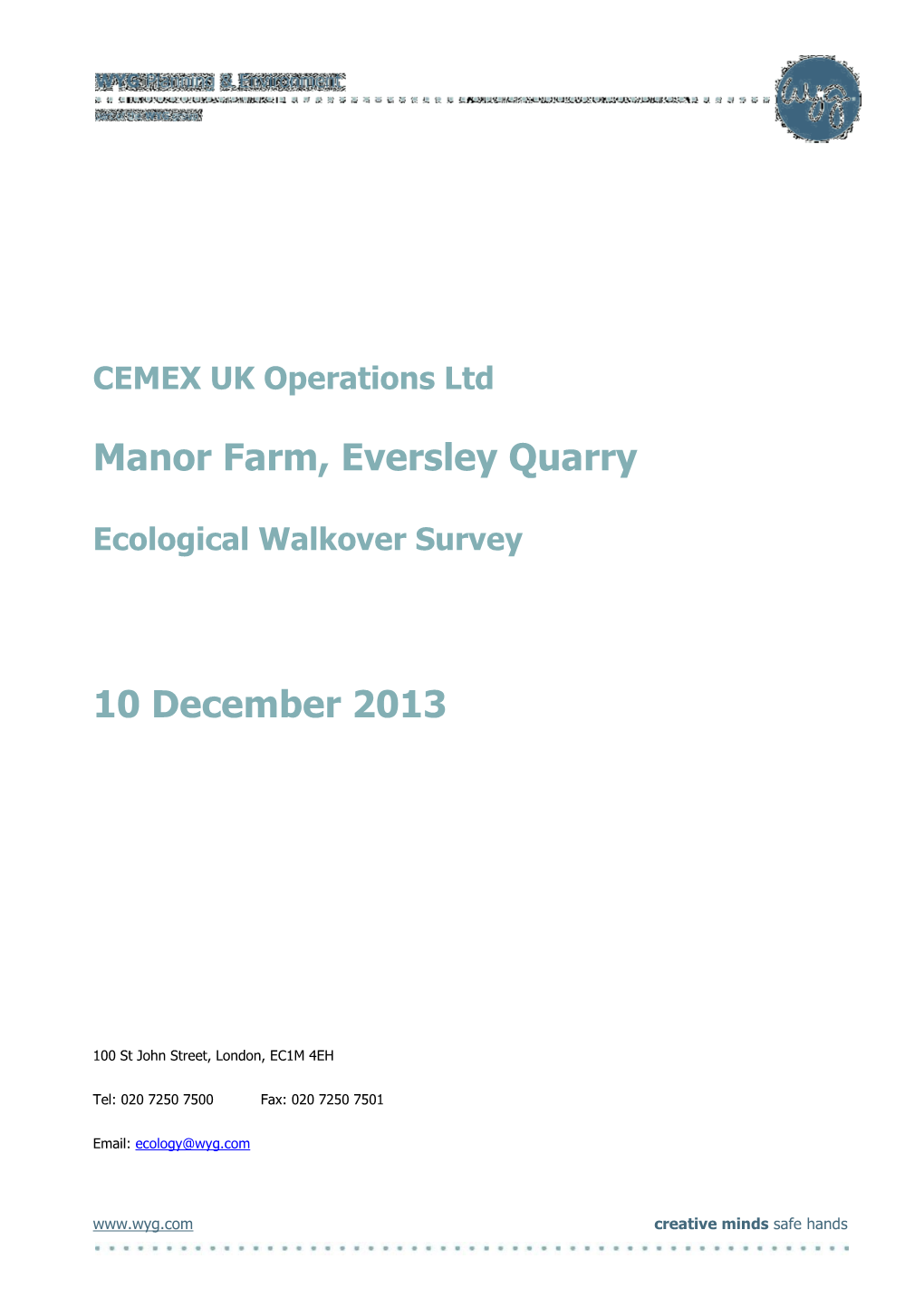 Manor Farm, Eversley Quarry 10 December 2013