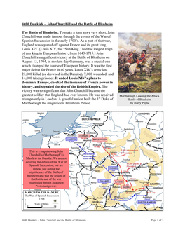 John Churchill and the Battle of Blenheim