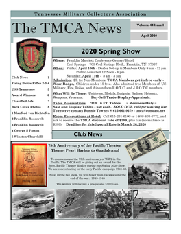 The TMCA News Volume 44 Issue I April 2020