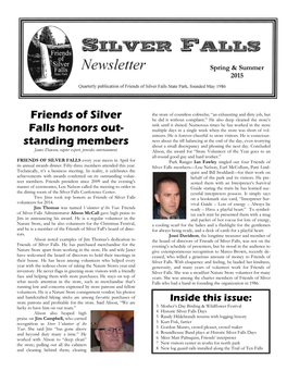 Friends of Silver Falls Honors