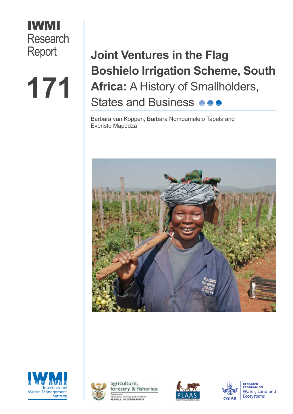 Joint Ventures in the Flag Boshielo Irrigation Scheme, South Africa: a History of Smallholders, 171 States and Business