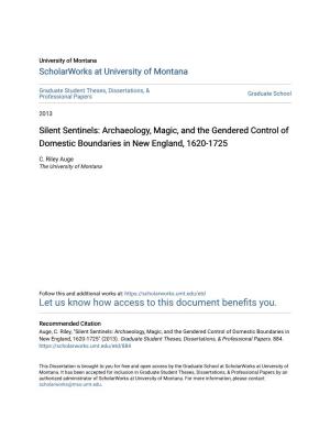 Archaeology, Magic, and the Gendered Control of Domestic Boundaries in New England, 1620-1725